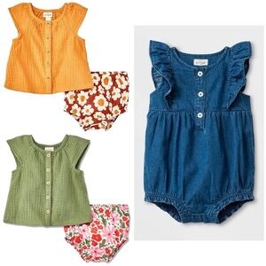 Cat & Jack 5 Piece Spring/Summer Bundle- Size 3-6M